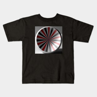 Abstract Pop Art Sphere Trippy Vortex Kids T-Shirt